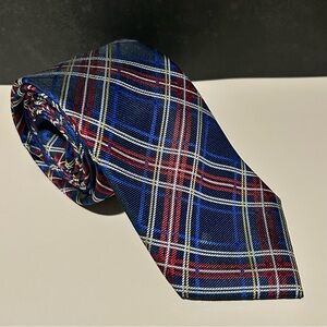 Zodiac 100% Silk Blue and Red Patterned 61” Men’s Tie
